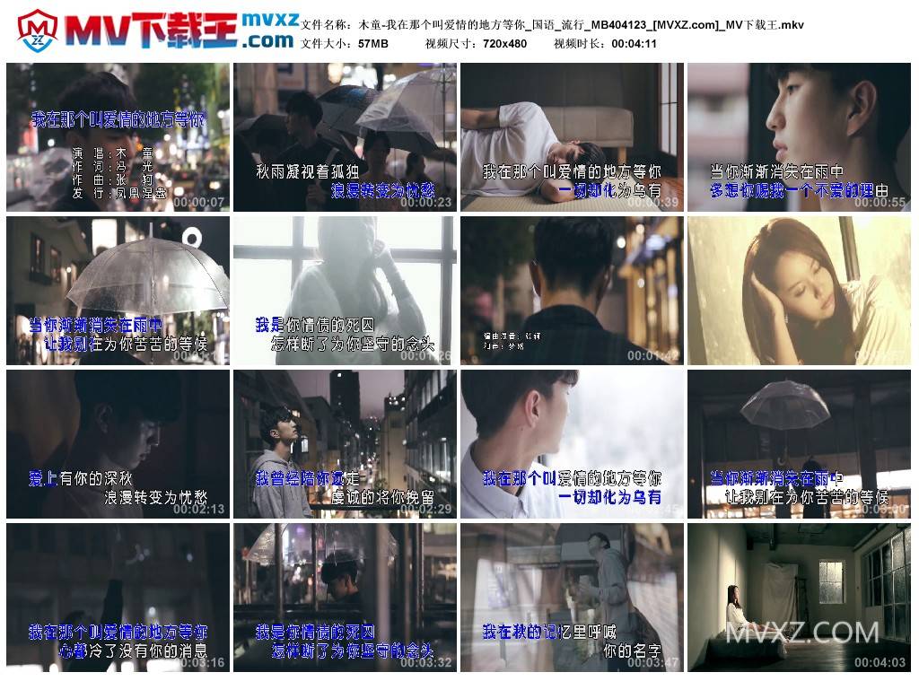 木童-我在那个叫爱情的地方等你_国语_流行_MB404123